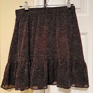 Loft Ruffle Bottom Skirt, Size Small